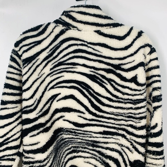 Plush x Revolve Teddy Sherpa Fleece Jacket S to L Animal Print Retro Glam Rock - Picture 9 of 11